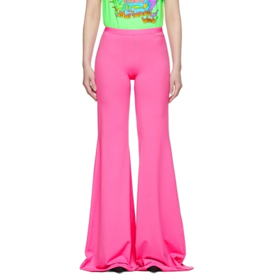 Vetements Florescent Evening Bootcut Trousers In Fluo Pink