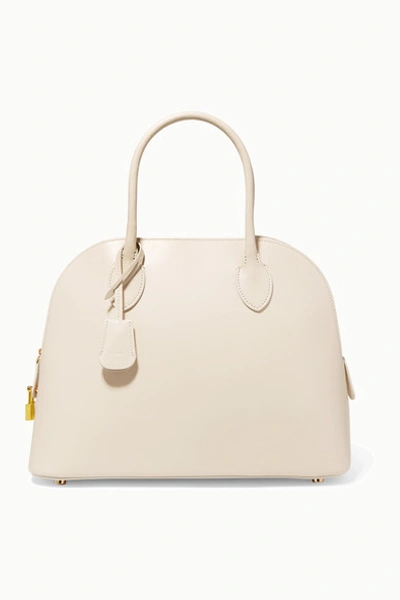 The Row Lady Bag In Soft Box Calf Leather In Ivory