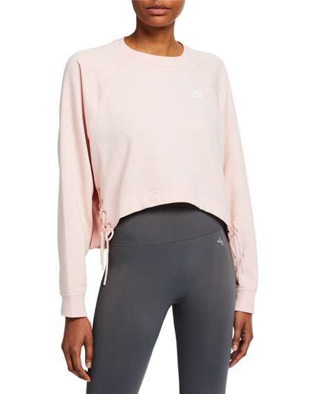 lace up nike sweatshirt