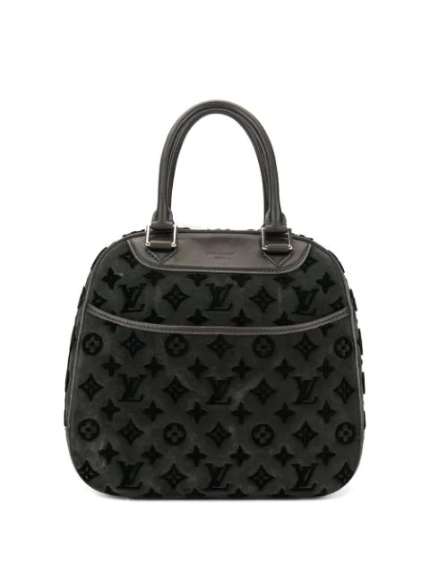 Pre-Owned Louis Vuitton Deauville Cube Hand Bag In Grey | ModeSens
