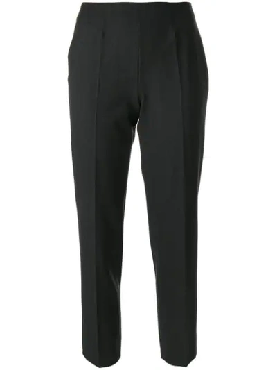 Piazza Sempione Plain Tailored Pants In Grey