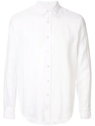 Venroy Signature Long Sleeve Shirt In White