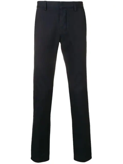 Ami Alexandre Mattiussi Tapered Cropped Pleated Wool Suit Trousers In Blue