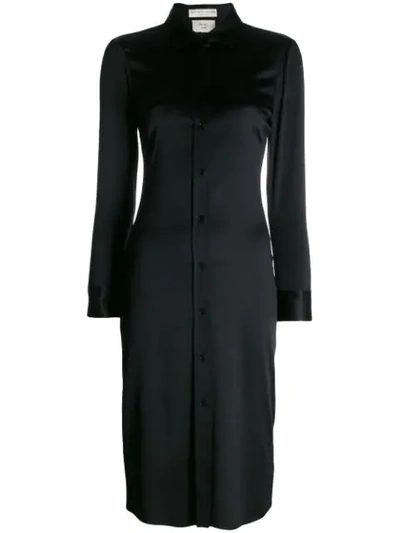 Bottega Veneta Fitted Shirt Dress In Black