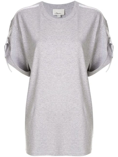 3.1 Phillip Lim / フィリップ リム 3.1 Phillip Lim T-shirt Mit Ärmelschlaufen - Grau In Grey