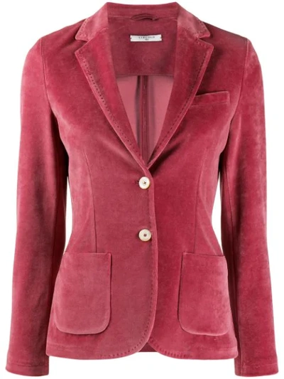 Circolo 1901 Classic Fitted Blazer In Pink