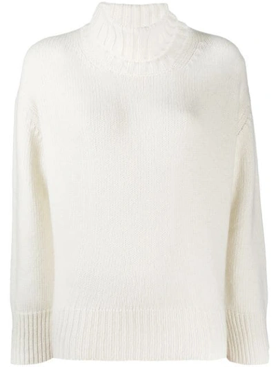 Woolrich Roll Neck Sweatshirt In White