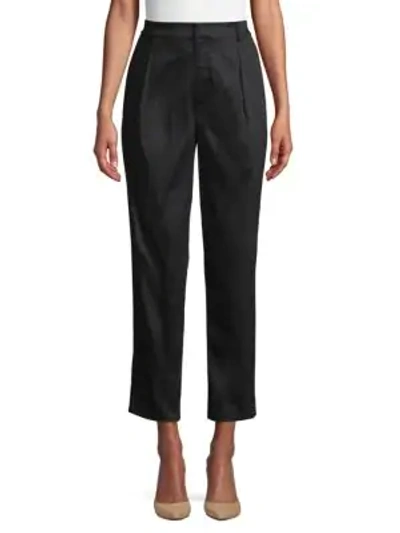 Alice And Olivia Stretch Tapered Pants In Black