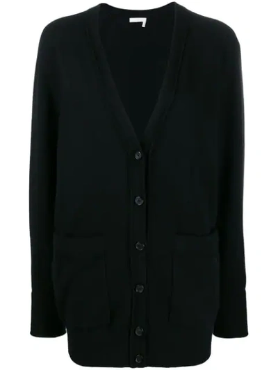 Chloé V-neck Cardigan In Black