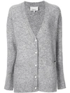 3.1 Phillip Lim / フィリップ リム Faux Pearl Button Cardigan In Grey