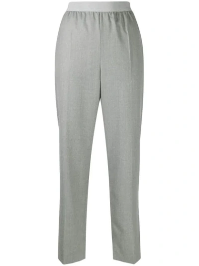 Agnona Straight-leg Trousers In Grey