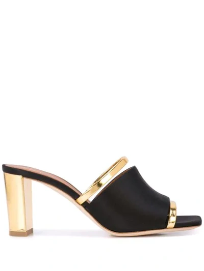 Malone Souliers Demi Mules In Black