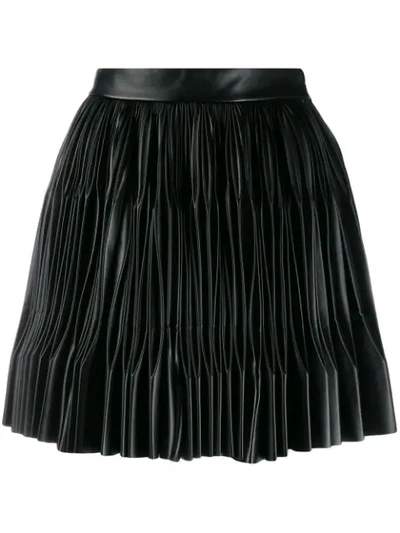 Marco De Vincenzo Pleated Mini Skirt In Black