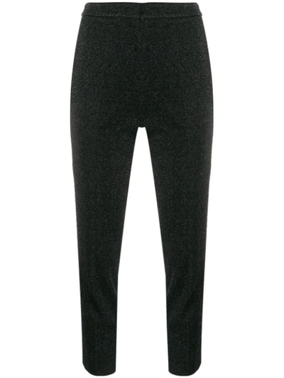 Marco De Vincenzo Tailored Cropped Trousers In Black