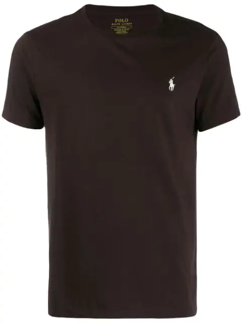 Polo Ralph Lauren Signature Embroidered Pony T-shirt In Brown | ModeSens