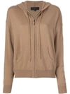 Nili Lotan Full Zip Hoodie In Neutrals