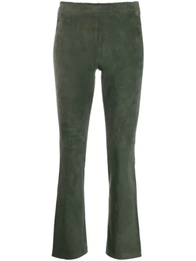 Stouls Classic Cropped Trousers In Green