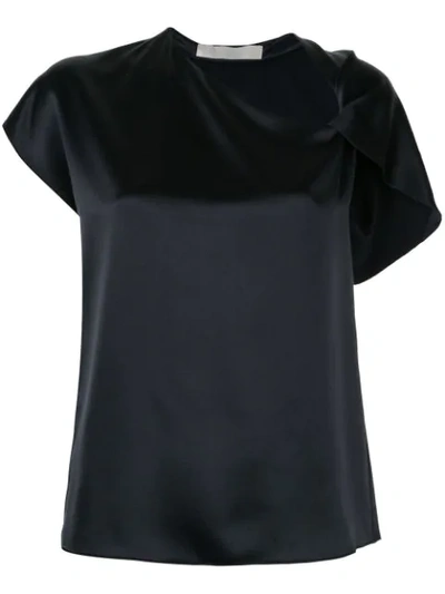 Dion Lee Asymmetric Knot Top In Black