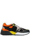 Philipp Plein Sneakers Runner In Leather And Fabric In Multicolour