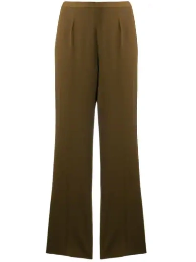 Pre-owned Jean Paul Gaultier Tailored Straight Trousers In Brown