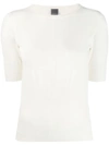 Lorena Antoniazzi Cashmere Knitted Top In White