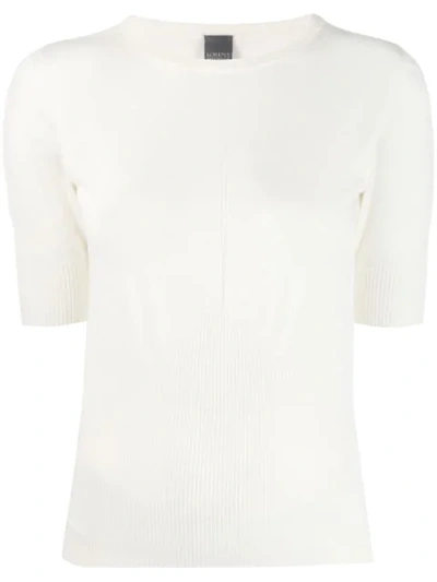 Lorena Antoniazzi Cashmere Knitted Top In White