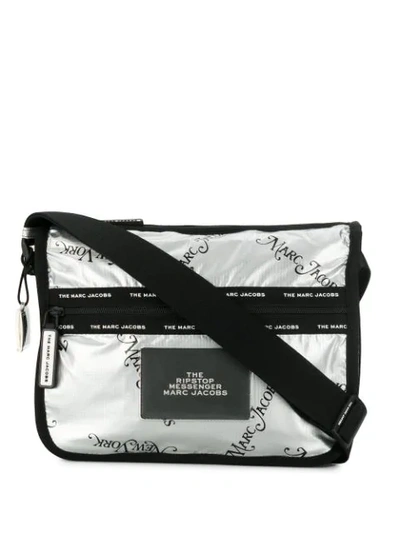 Marc Jacobs The Ripstop Messenger Bag In Silver