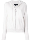 Nili Lotan Zip Cardigan In White