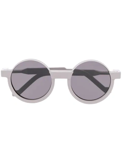 Vava Round Frame Sunglasses In 灰色