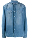 Brunello Cucinelli Button-up Denim Shirt  In Cw911 Light Blue
