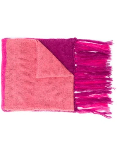Semicouture Oversized Tonal Scarf - Pink In 粉色