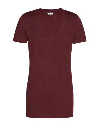 8 By Yoox T-shirts In Maroon