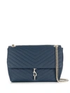 Rebecca Minkoff Edie Quilted Shoulder Bag - Blue