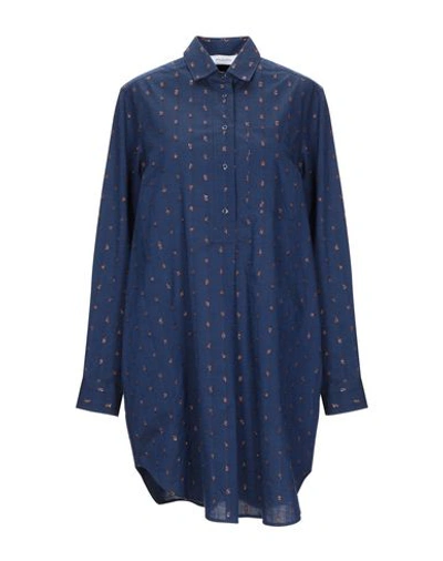 Aglini Shirt Dress In Dark Blue