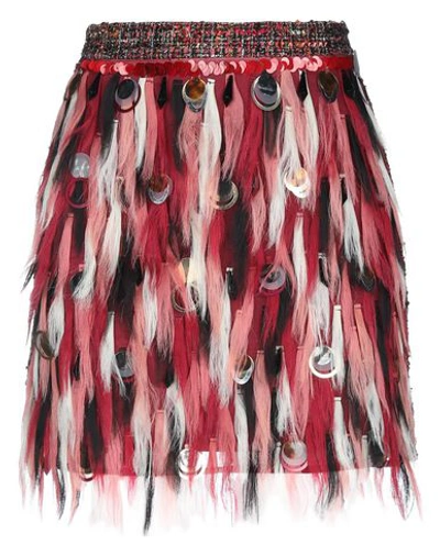 Elisabetta Franchi Mini Skirts In Red