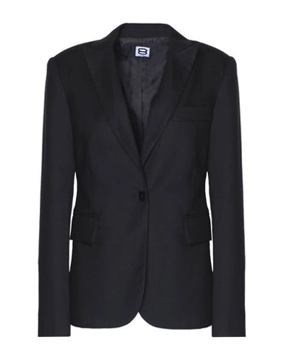 8 By Yoox Suit Jackets In Black