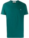 Vivienne Westwood Embroidered Logo T-shirt In Green