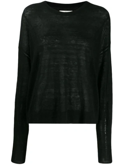 Isabel Marant Étoile Dropped Shoulder Sweater In Black
