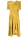 Isabel Marant Ulia Dress In Dusty Yellow