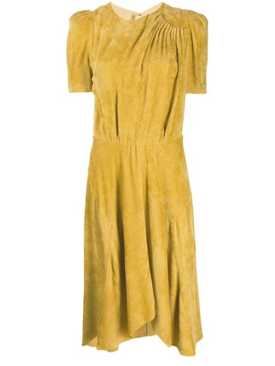 Isabel Marant Ulia Dress In Dusty Yellow