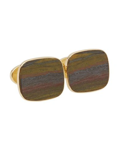 Trianon Cufflinks And Tie Clips In Gold
