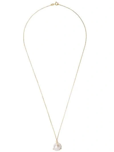 Wouters & Hendrix Gold 18kt Gelbgoldhalskette Mit Perlenanhänger In Yellow Gold