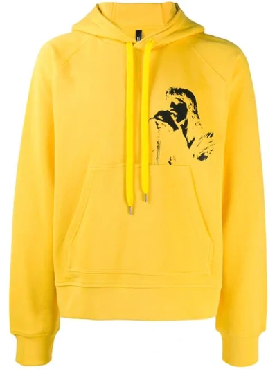 Neil Barrett Leader Singer Hoodie In Yellow