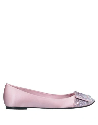 Roger Vivier Ballet Flats In Light Pink