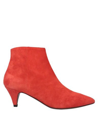 Jucca Ankle Boots In Coral