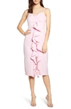 Endless Rose Ruffle Front Dress In Pink