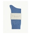 Falke Ribbed Wool Socks In 6845 Dusty Blue