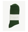 Falke Ribbed Wool Socks In 7647 Woods