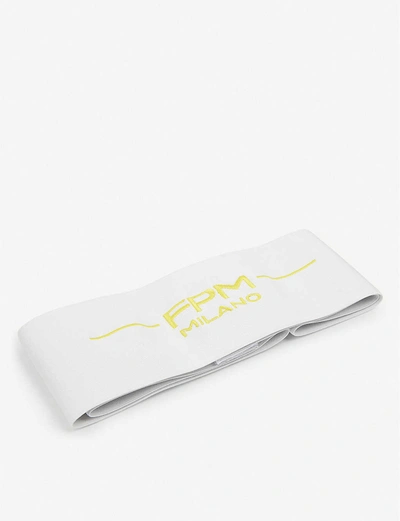Fpm Bank S Fluo Branded Elasticated Suitcase Strap In Laser Lemon