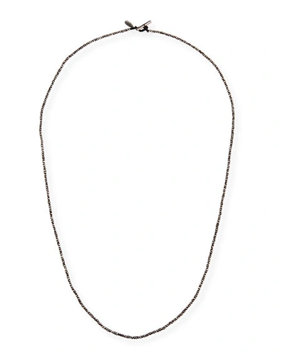 M. Cohen Men's Imperial Sterling Silver Bead Cord Necklace